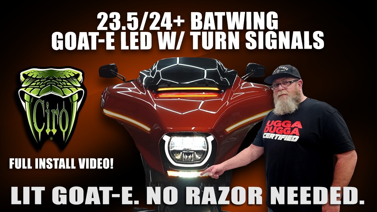 ⚡ Bright, Bold, & Bad@ss! CIRO GOAT - T Light On Harley Street Glide⚡