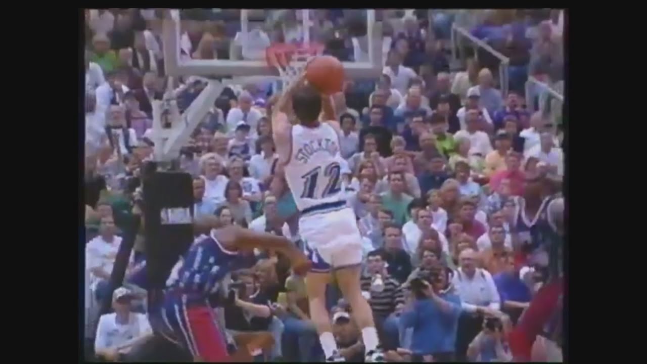 John Stockton 26 Points 12 Ast Vs. Rockets, 1997 Playoffs Game 2.