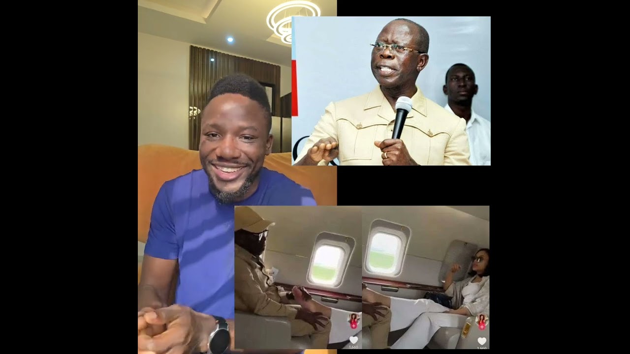 Adams Oshiomole said the lady we saw with him on a private jet is A.I 