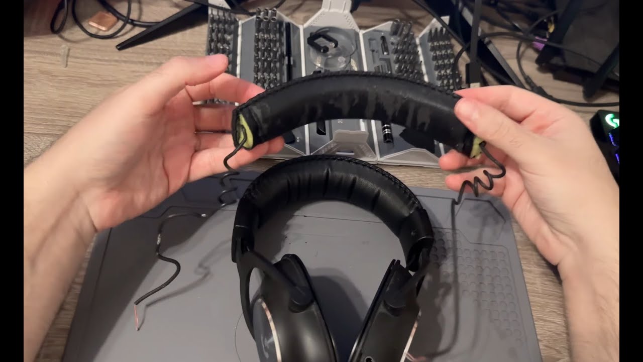 Logitech G Pro headset disassembly & headband replacement