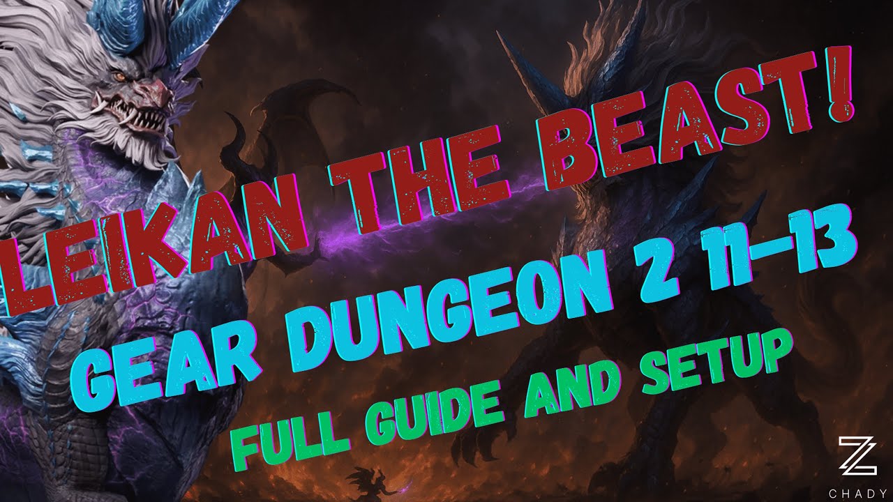 LEIKAN IS A BEAST! | Gear Dungeon 2 Stage 11-13 | No Kigiri, Cyrus, Phineas | Watcher of Realms