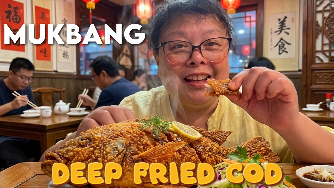 Whole Fried Fish Mukbang | How I Eat This Crispy Chinese Dish