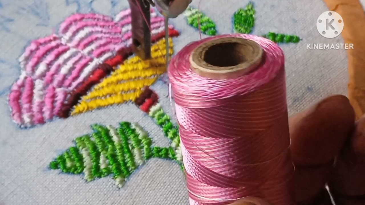 Veriation stitching work doing in this embroidery design@ all type embroidery 🙏