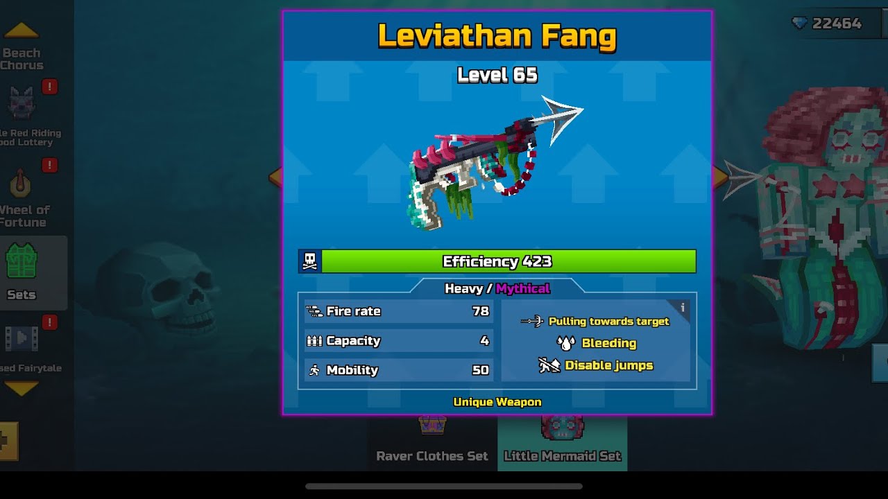 This Weapon is good :0 | Leviathan Fang Weapon Review | Pixel gun 3d 