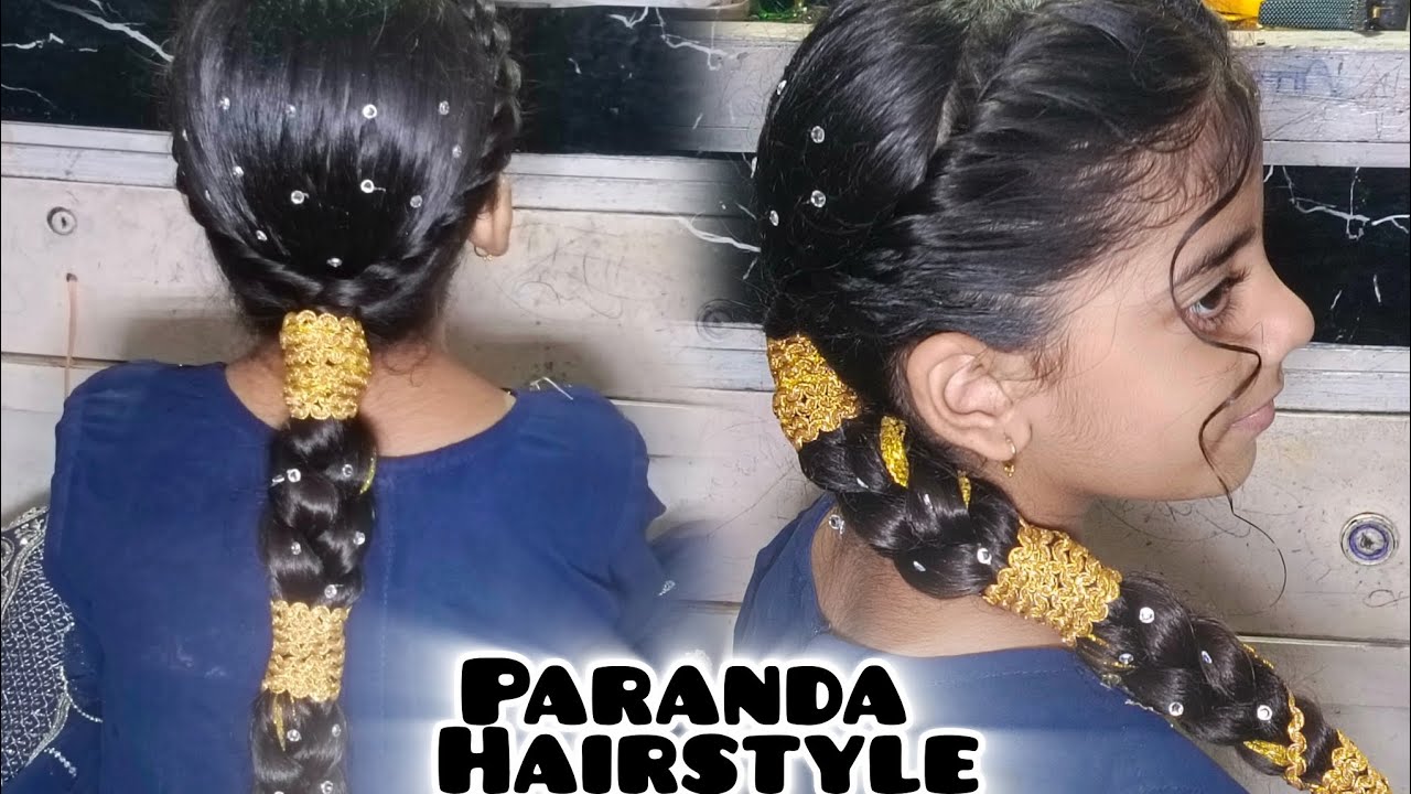 Create attractive paranda punjabilook braided hairstyle||paranda hairstyle||easy hairstyle||trendy