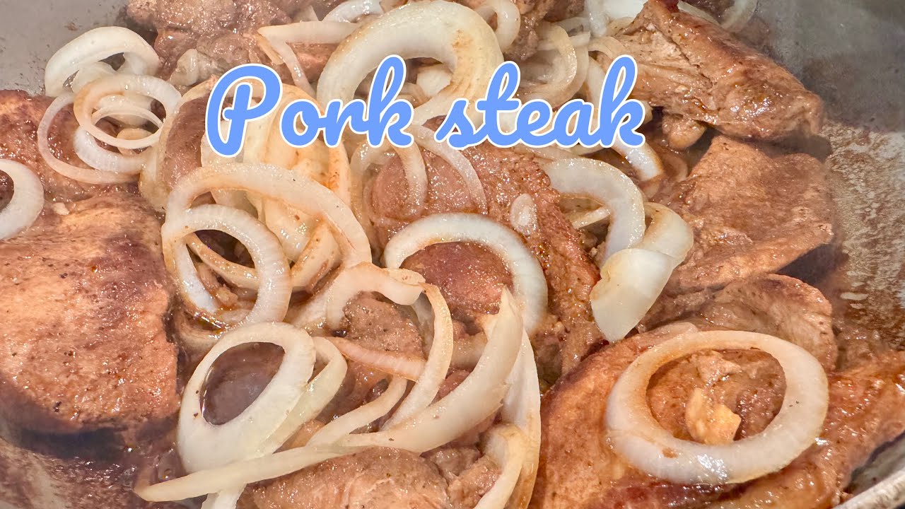Pork steak Filipino style my version! #cookingtime