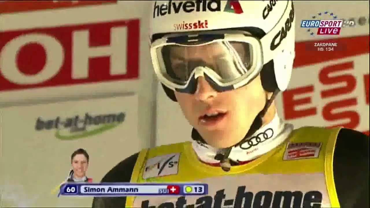 Simon Ammann 140.5m Zakopane 23.01.2010 HD