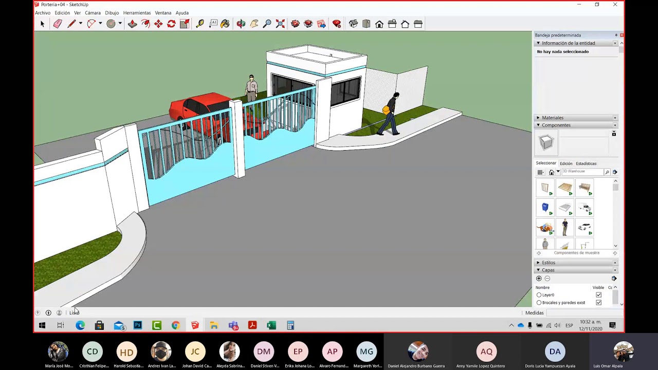 Diseño de una planta de producción con sketchup