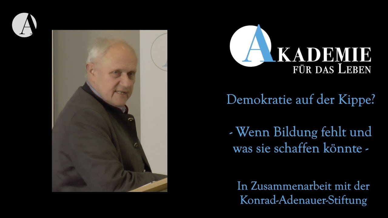 Josef Kraus - Demokratie auf der Kippe