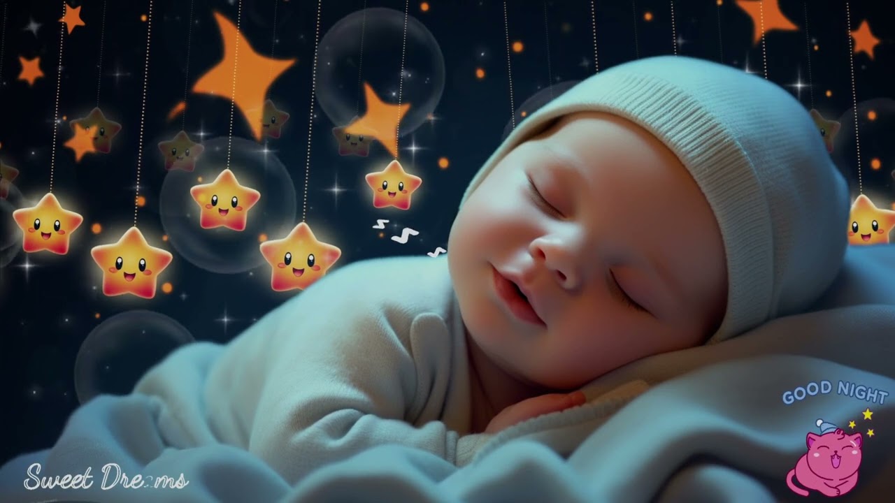 Mozart & Brahms Lullabies 🎶 Overcome Insomnia & Fall Asleep Fast 💫 Baby Sleep Music