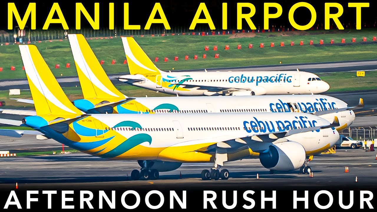 SUPER BUSY Plane spotting at MANILA AIRPORT | Landing & takeoff | Afternoon RUSH HOUR