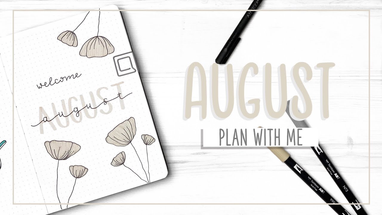 PLAN WITH ME || August 2020 Bullet Journal Setup - Simple & Easy