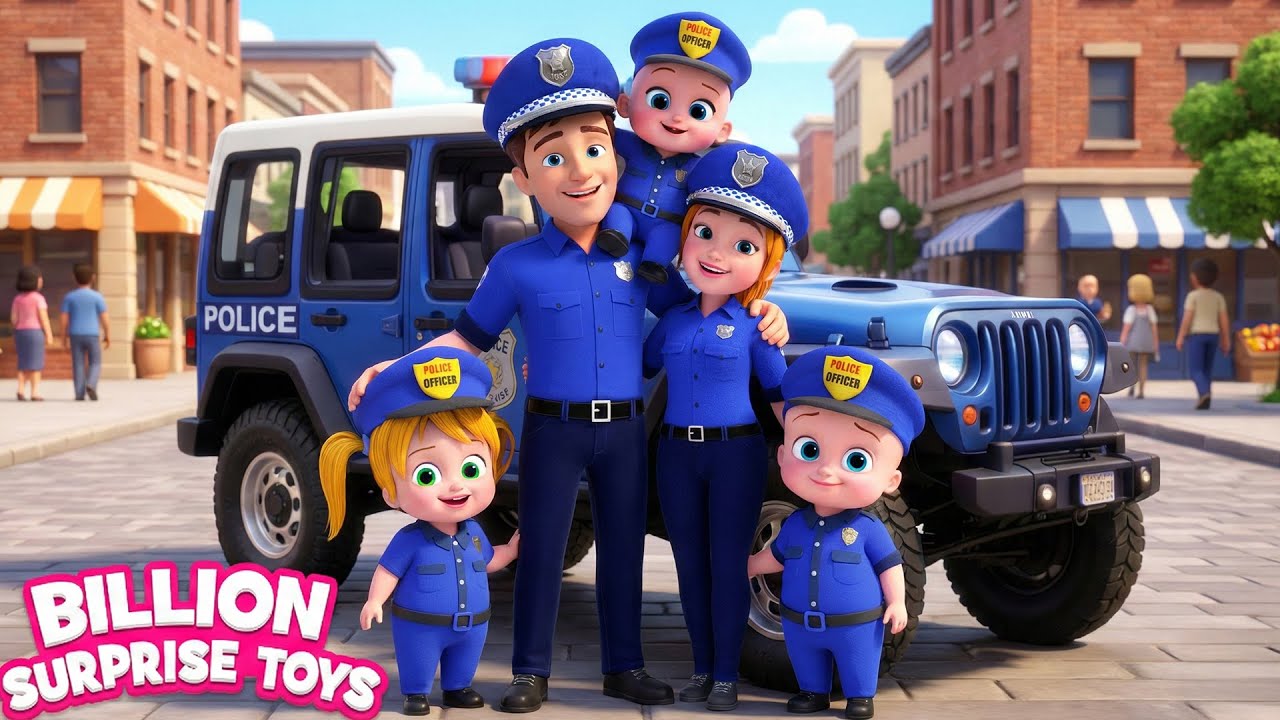عملية إنقاذ مضحكة في المدينة مع شرطة الأطفال 👮  Cartoon for Toddlers | Kids Story | Brave Adventure