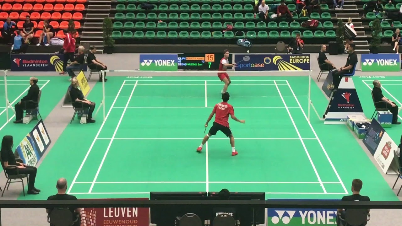 Kento Momota vs Sam Parsons Yonex Belgian 2017 part2