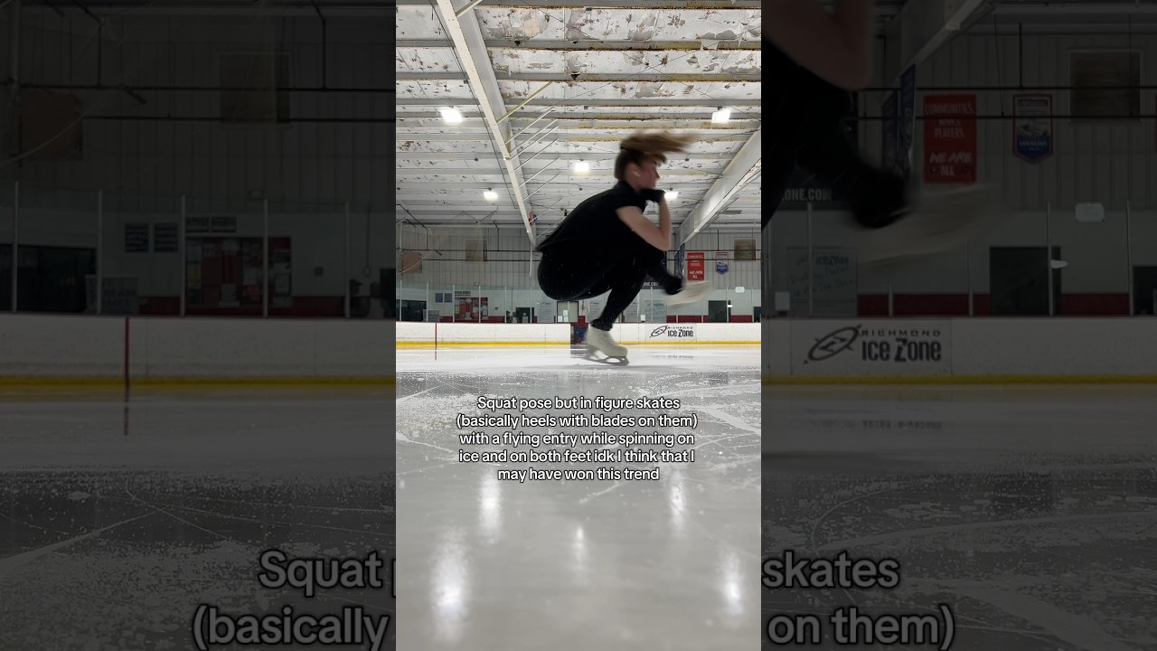 This trend was made for skaters #figureskating #nickiminaj #heelspose #squatpose #sitspin