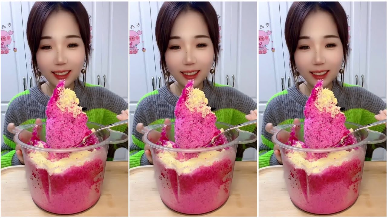 ASMR ICE EATING with MILK POWDER | RELAX VIDEO