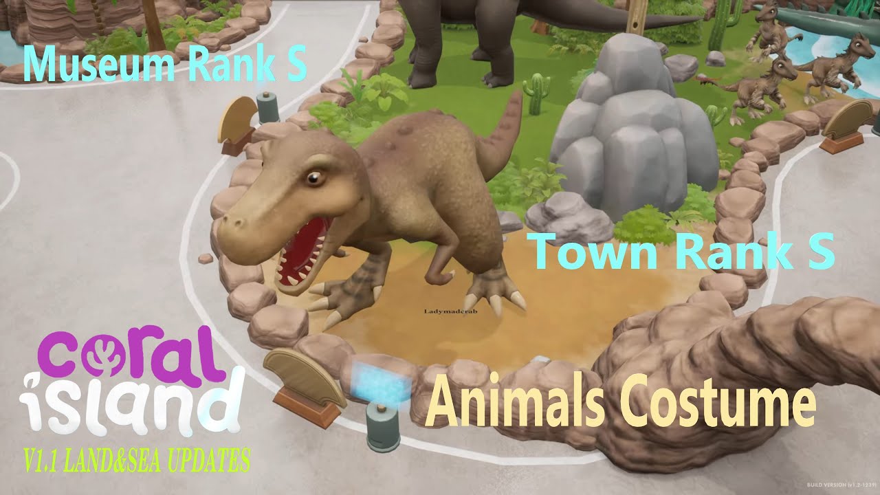 Town Rank S & Museum Rank S & Animals Costume - CORAL ISLAND