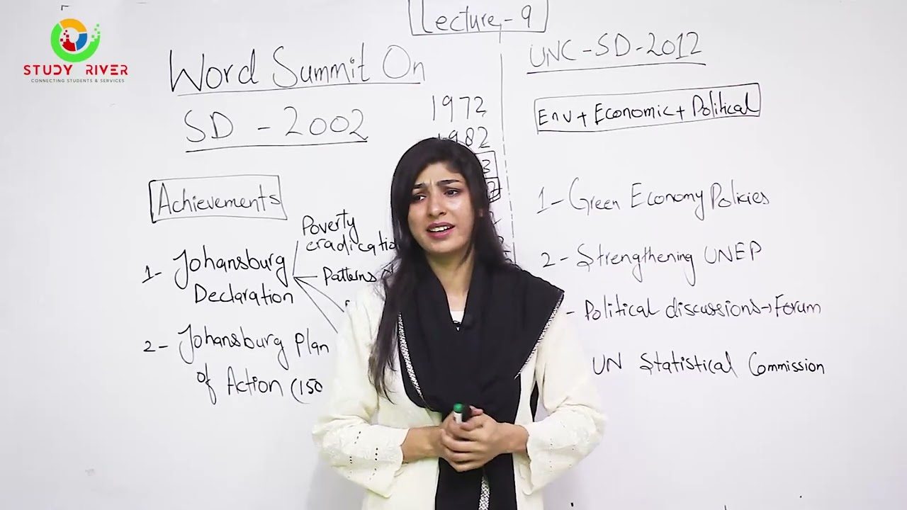 World Summit on SD 2002 | css Environmental Sciences | Tayyaba Hafeez | Study River