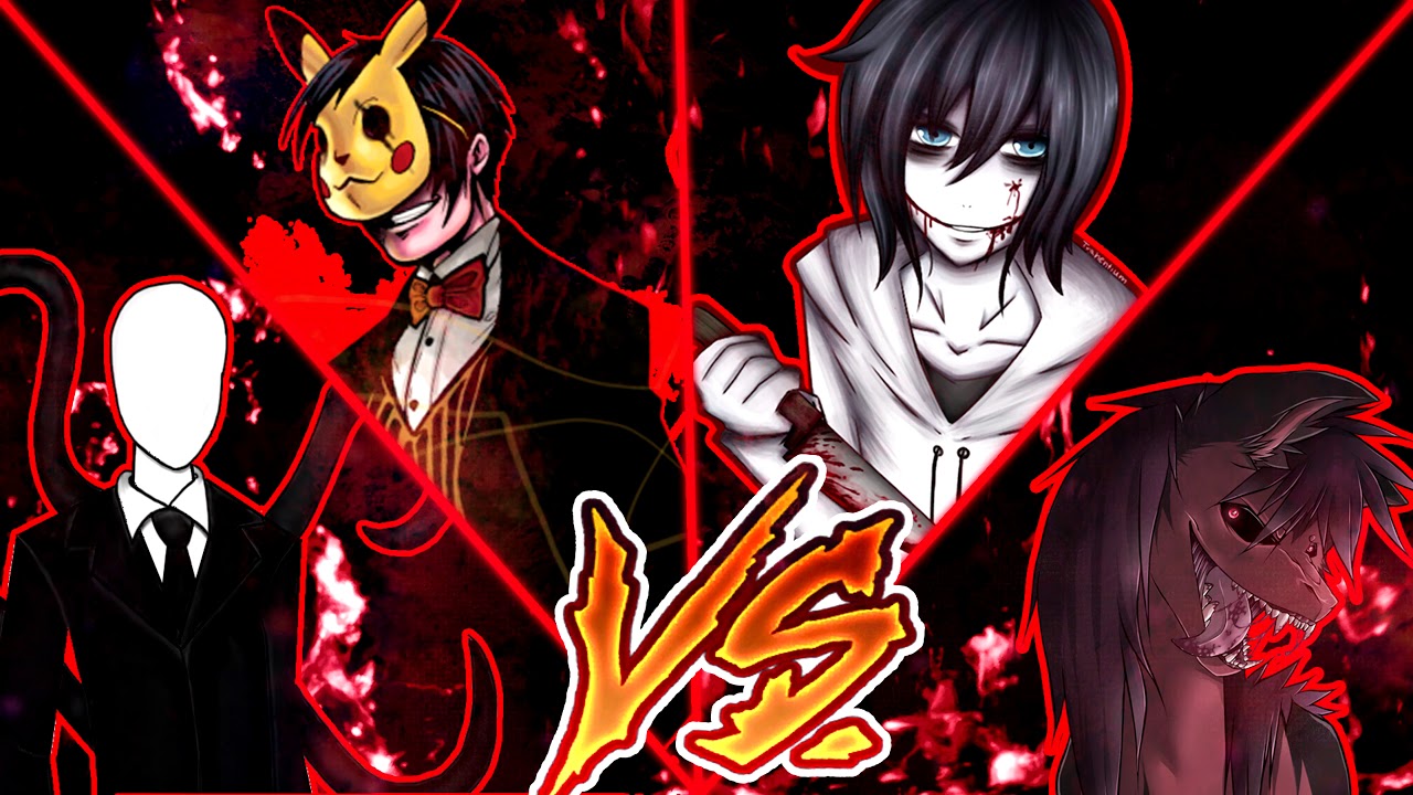 Creepsmcpasta Vs Jeff the Killer... Vs Slenderman Vs Smiledog Vs the World