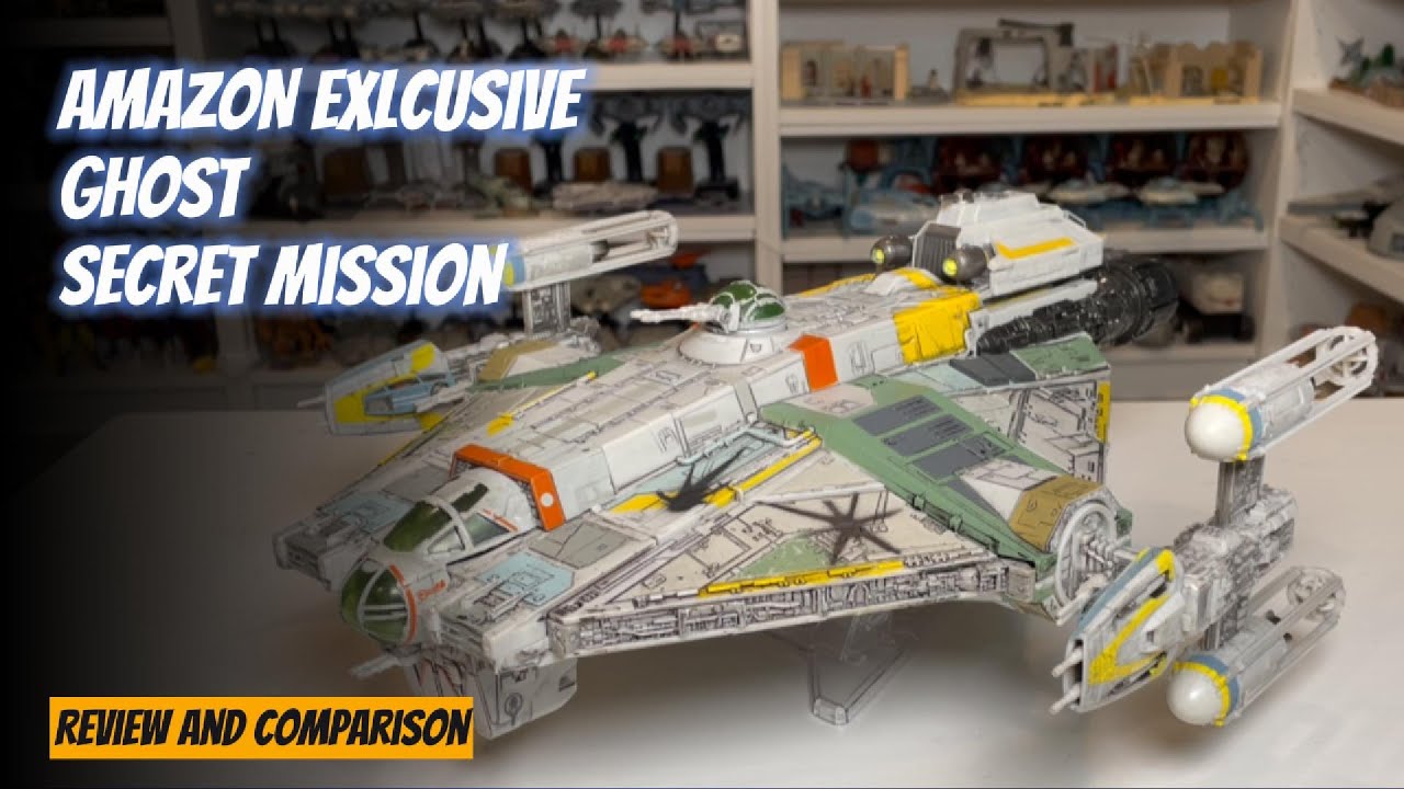 Star Wars Micro Galaxy Squadron Amazon Exclusive Ghost Secret Mission Unboxing and Review
