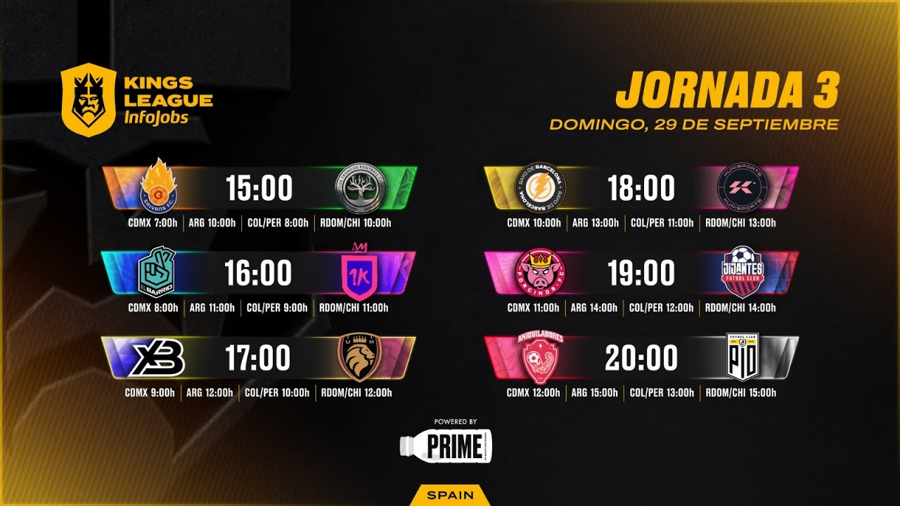 👑 Kings League InfoJobs - JORNADA 3 ⚽ #KINGSLEAGUEJ3