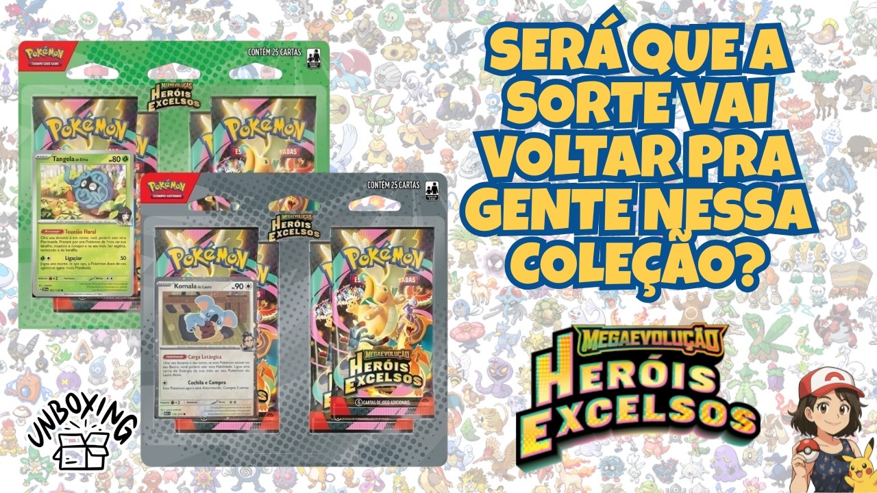 ABRINDO BLISTER QUÁDRUPLO HERÓIS EXCELSOS!! Vem ver o que tiramos aqui!