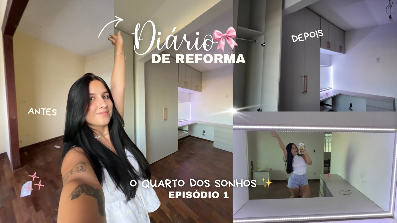 Diário de reforma #1 | mudei de casa e preciso reformar um quarto do zero (O QUARTO DOS SONHOS!! 🎀