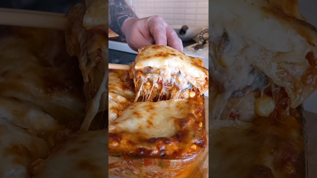 Summer Vegetable Lasagna | Veggie lasagna #shorts
