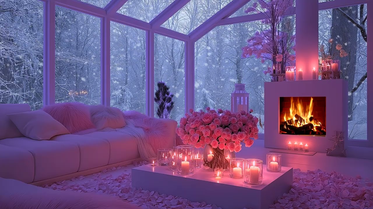🔥🎼 Soothing Piano Lounge with Fireplace Sounds & Relaxing Soft Piano Music for Focus & Calm Vibes