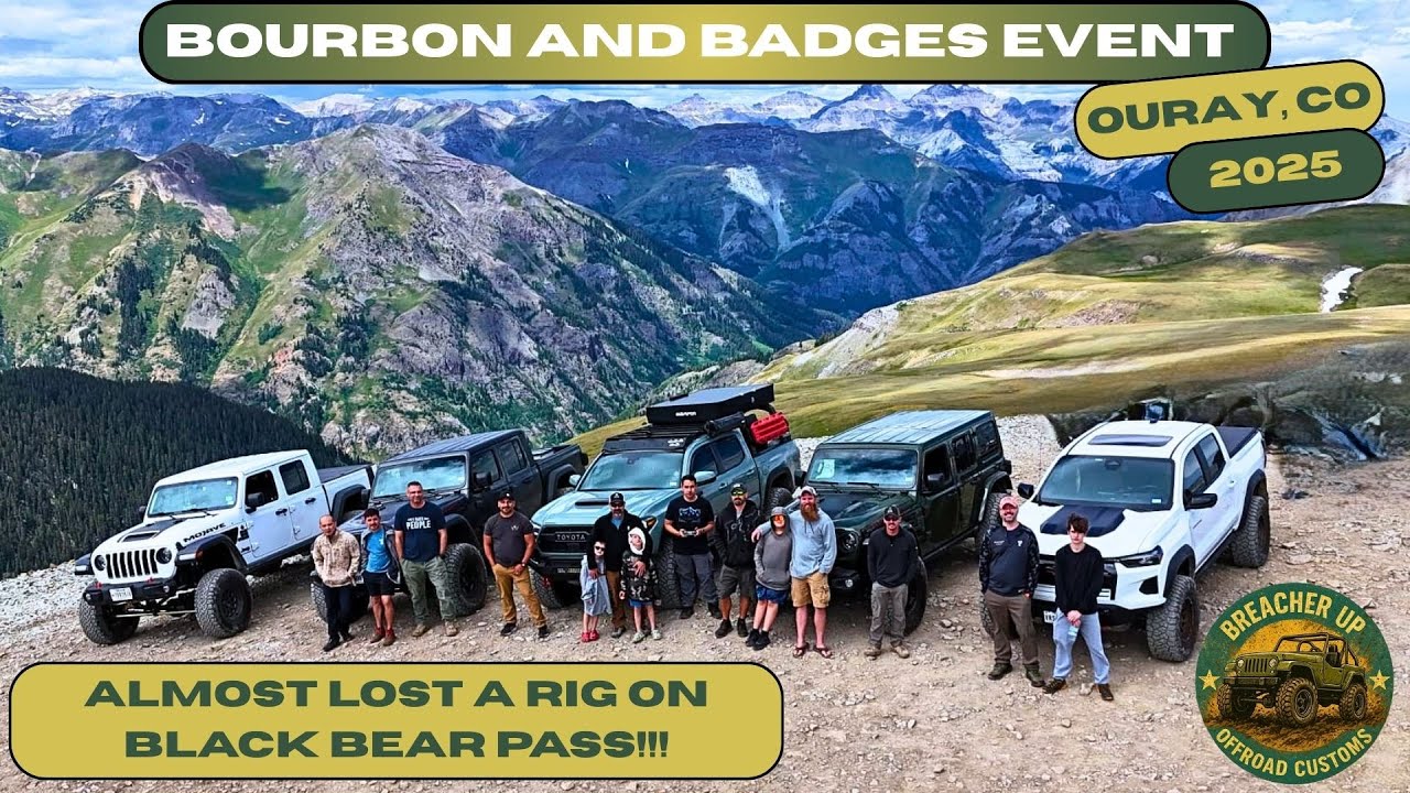 The 2nd Annual Bourbon & Badges Had Some Great Times and One Very Close Call on Black Bear Pass!!