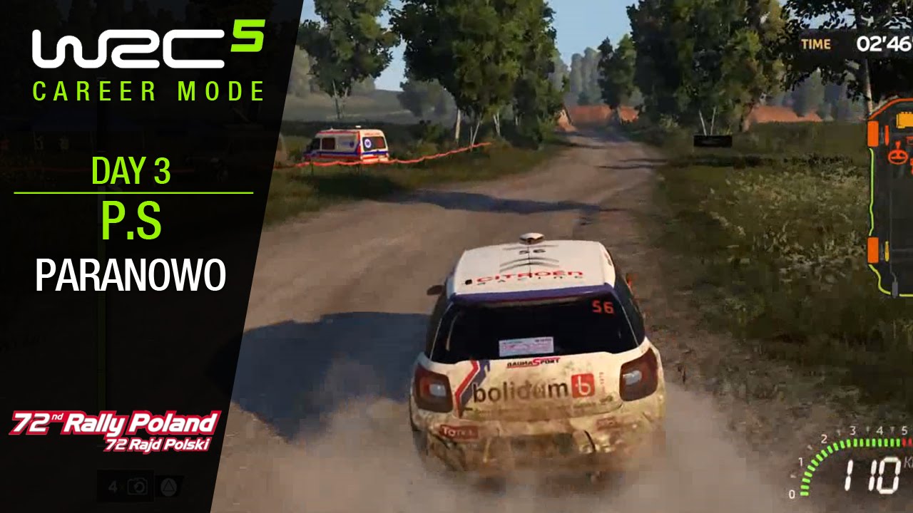 WRC 5 Carreira #19 - 72nd Rally Polland: Dia 03 - P.S (Paranowo)