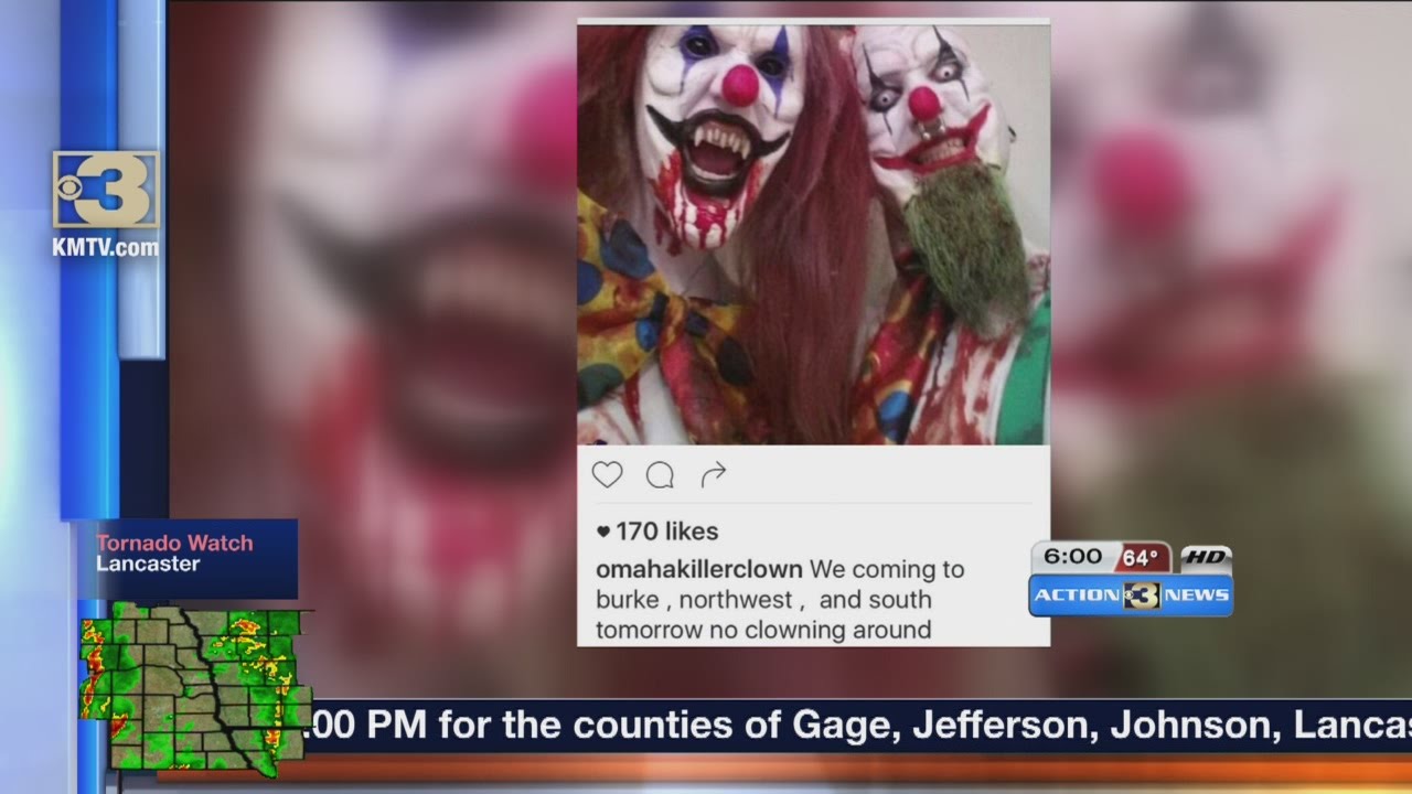 Police investigate clown threats in Omaha area