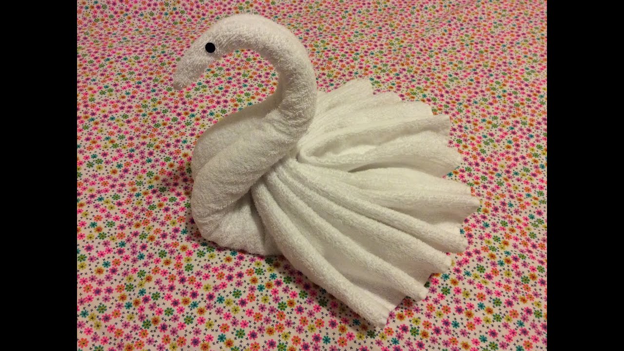 DIY: een zwaan vouwen van 2 handdoeken