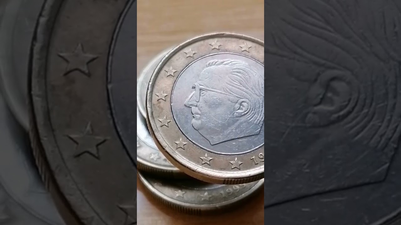100,000 👍 Super Defect 1 Euro 1999 🇧🇪 Belgiem Misprint 60,000 € للبيع غلط نادر