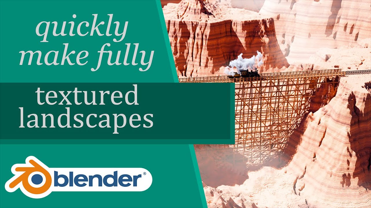 Easily Make Fully Textured Landscapes In Blender!