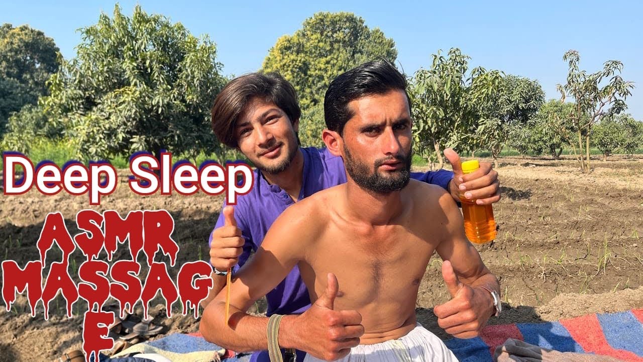 ASMR Oil Massage Therapy for Deep Sleep 😴 Relaxing Outdoor Body Massage