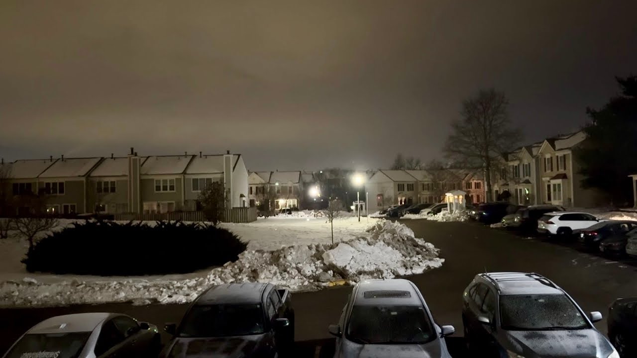 Early Morning Winter Timelapse | Quiet Cozy Neighborhood Waking Up 