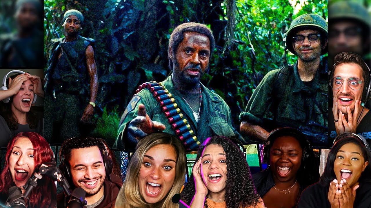 TOP “What do you mean ‘you people’?” Reactions Tropic Thunder Movie Reaction - Robert Downey Jr.