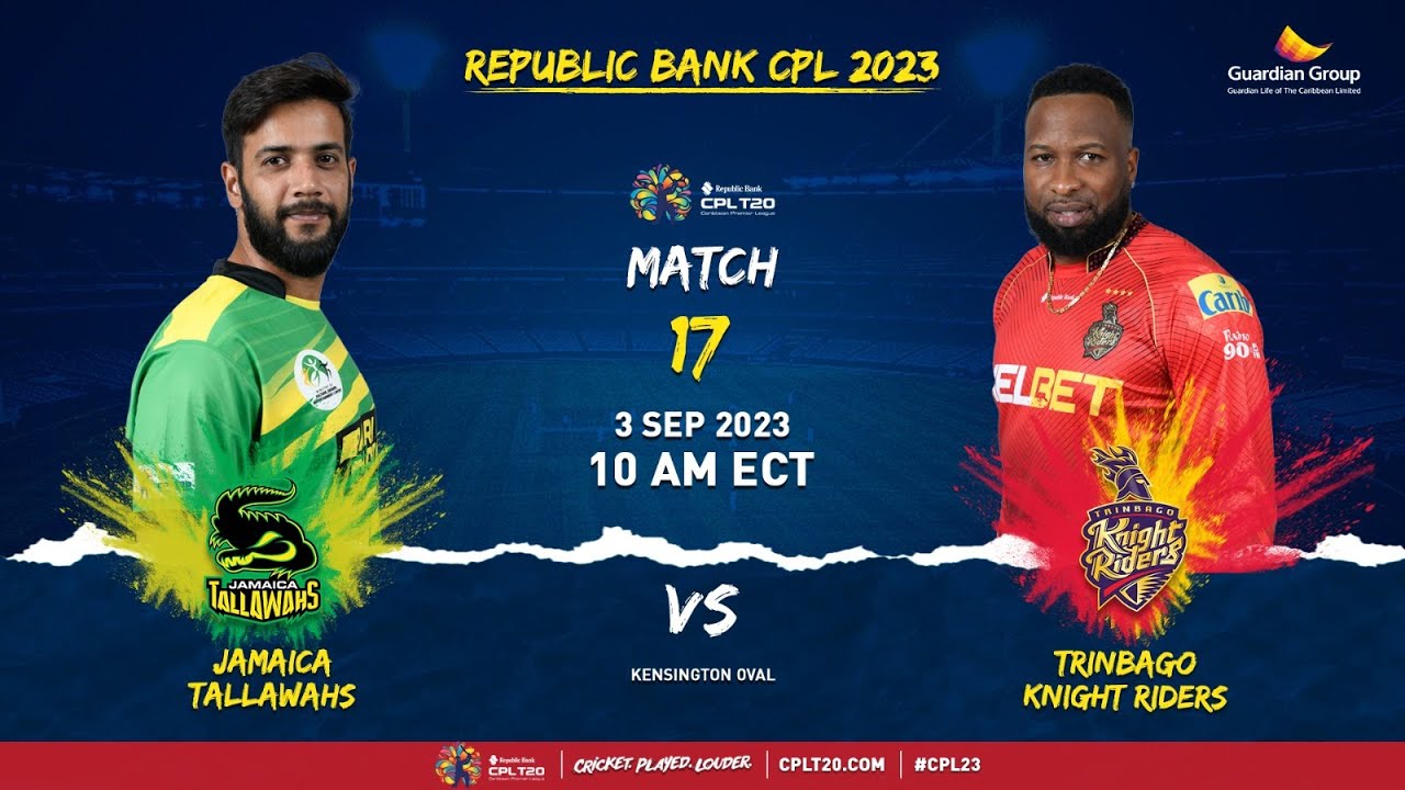 LIVE | Jamaica Tallawahs vs Trinbago Knight Riders  | CPL 2023