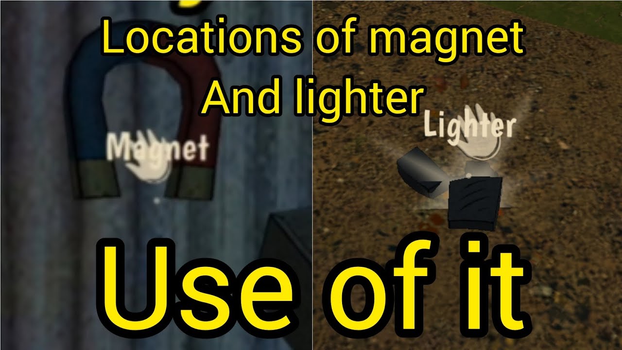 locations of magnet and lighter in horror tale 2 and use of it