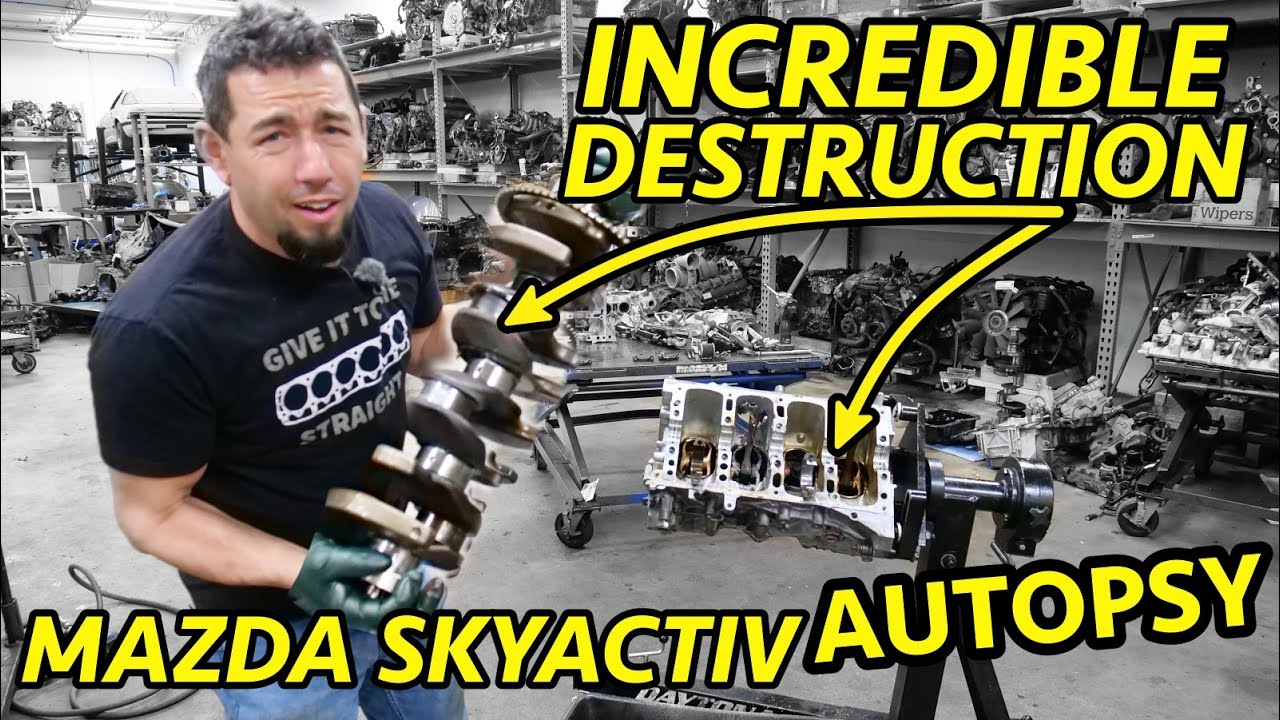 Mazda Skyactiv 2.0L EXTREME ENGINE DISASSEMBLY! How Do You Do THIS MUCH Damage with 146hp!?