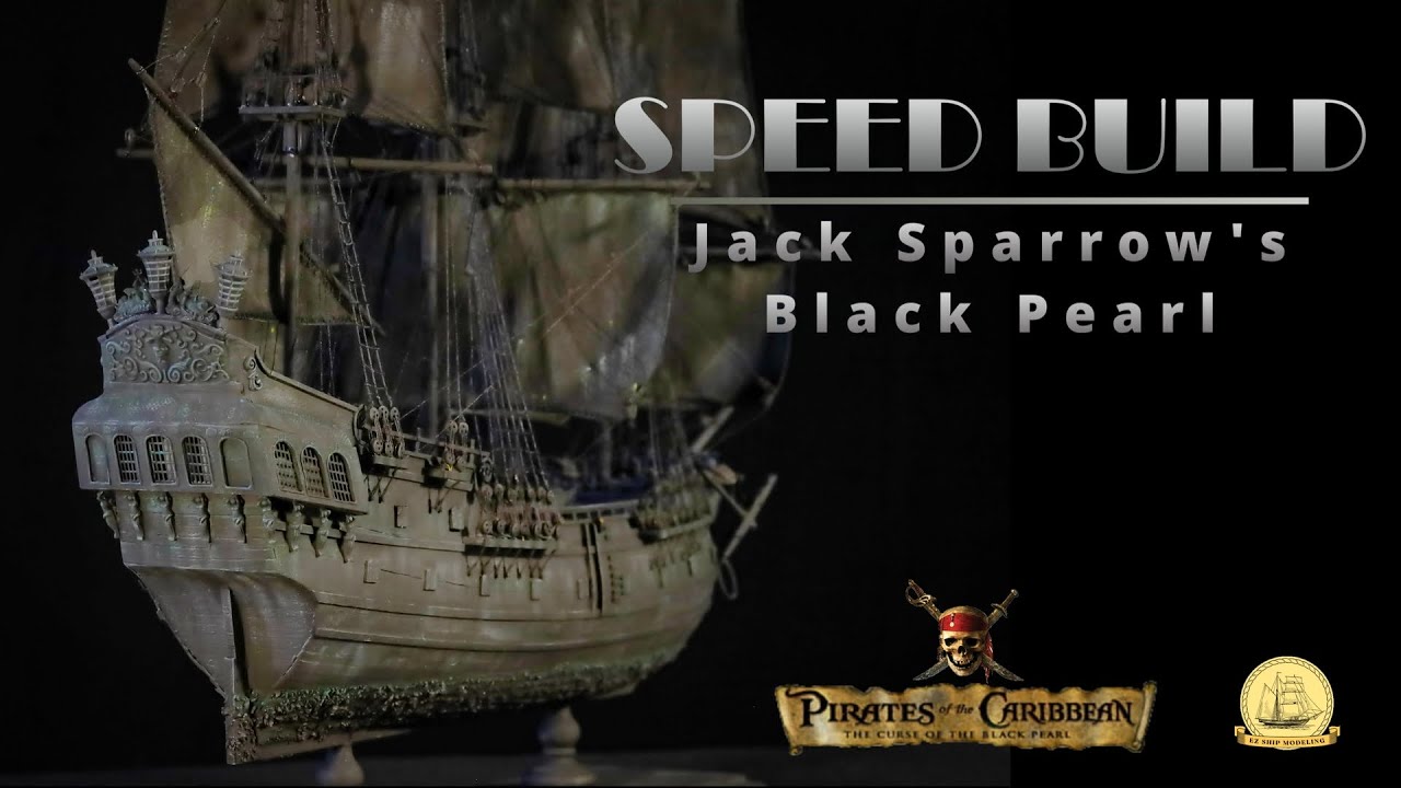 How I made Captain Jack Sparrow's BLACK PEARL Ship Model in 12 Minutes (NOT Really)