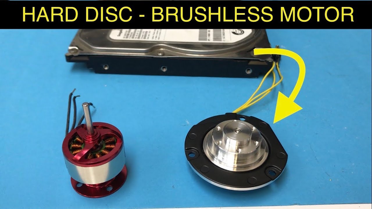 UTILIZAȚI DISKURI DIFECTE CA MOTOR FĂRĂ PERIE, MOTOR DE DISC HARD DE LA PC OPERAȚIUNE CU ESC