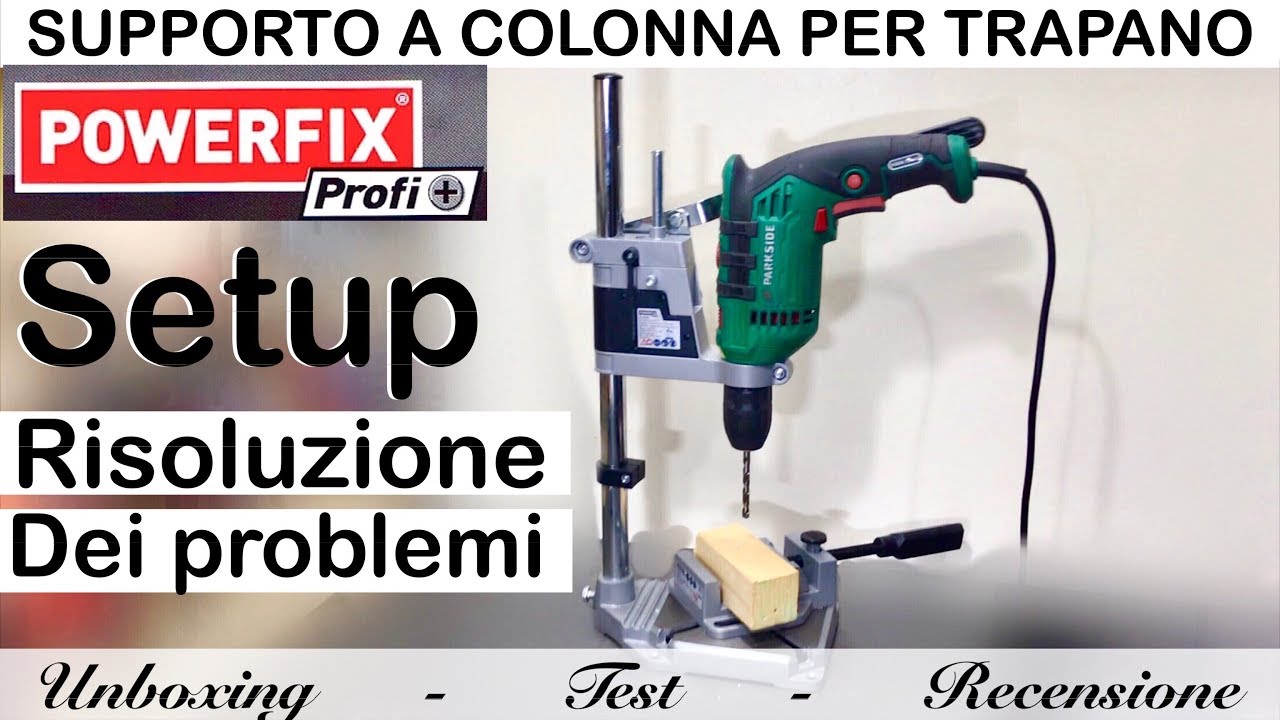 Recensione colonna per trapano parkside. lidl... Setup e regolazione perfetta. Parkside.