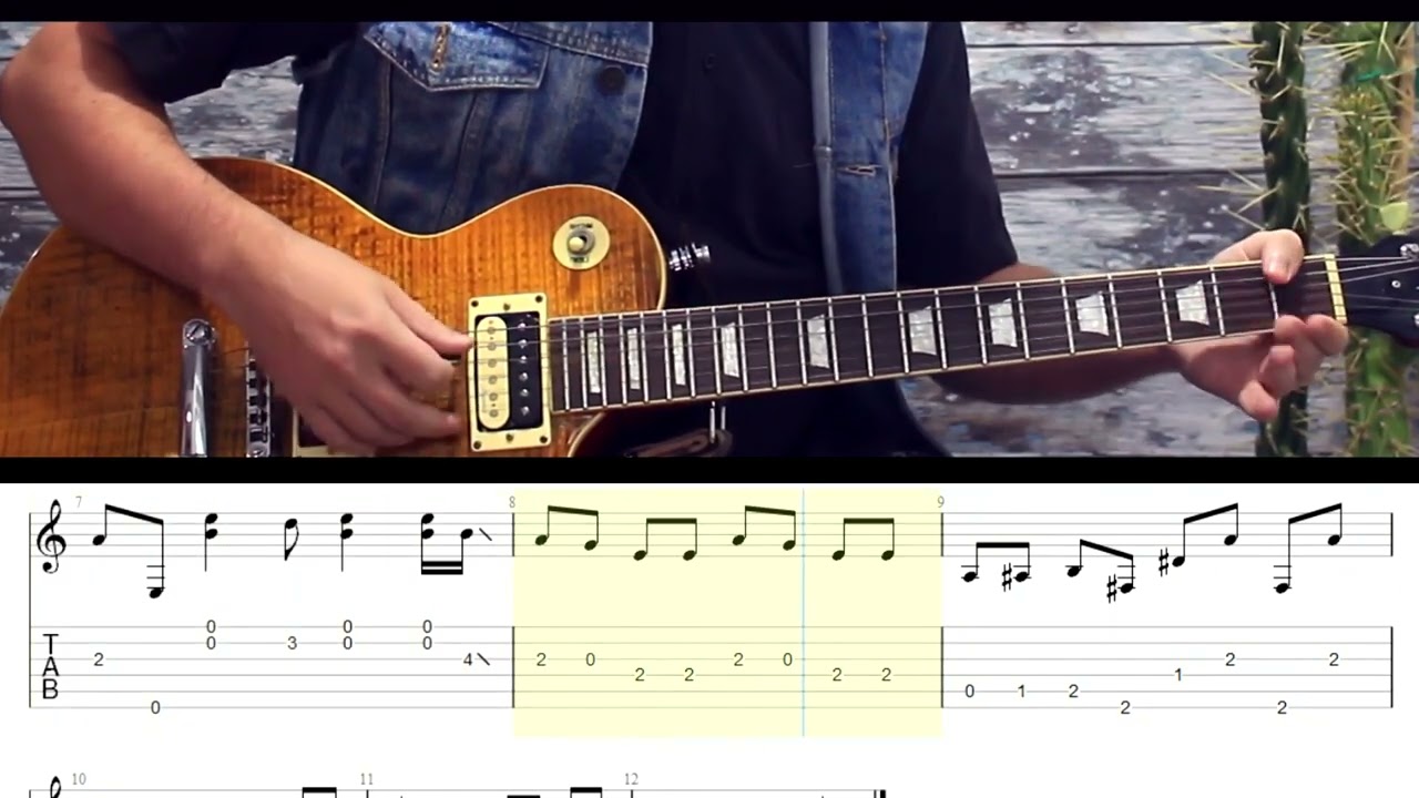 Intro ZZ top Tube Snake Boogie. Guitar Tabs