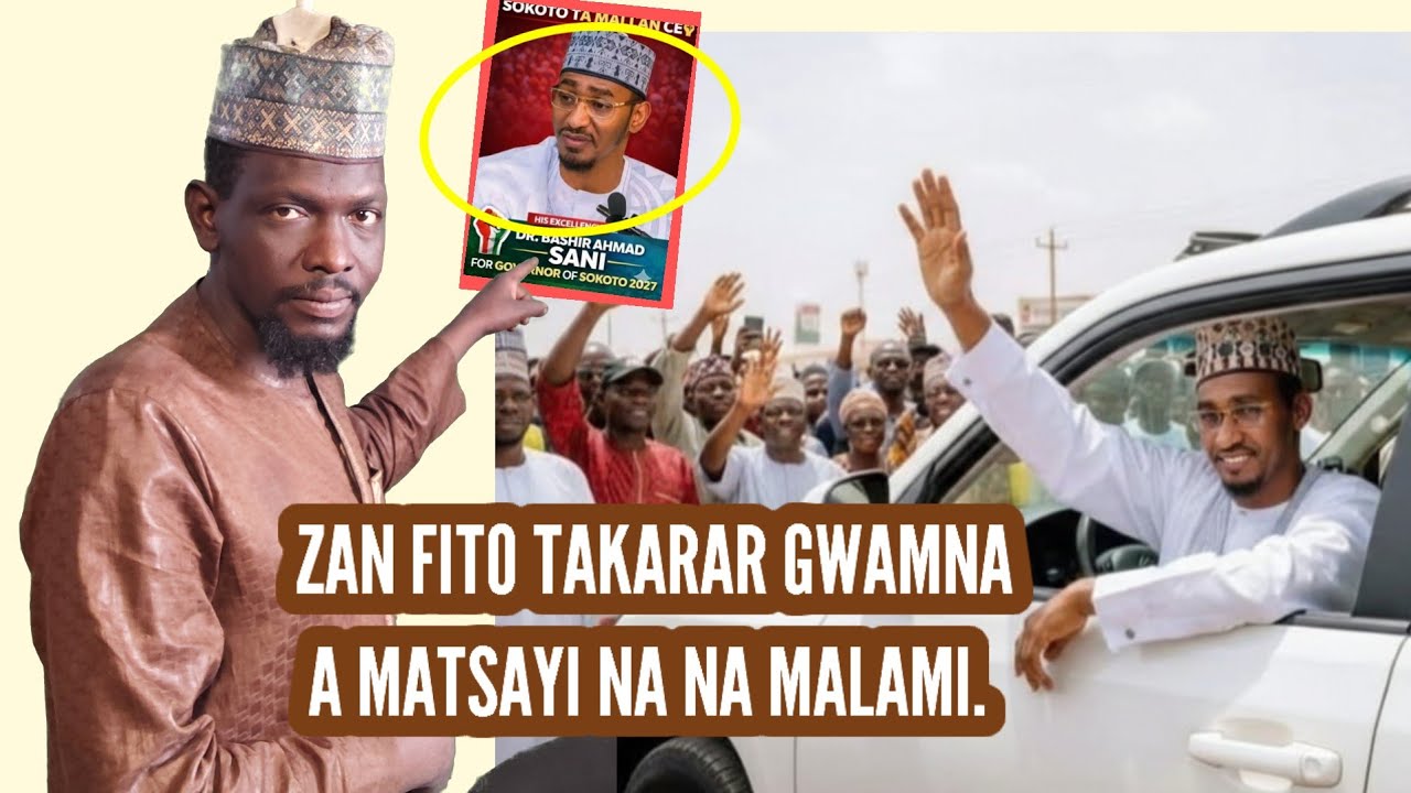 Bayan yunkurin kashe malam,  a karshe ya shelanta fitowa takarar gwamnan jihar sokoto. 
