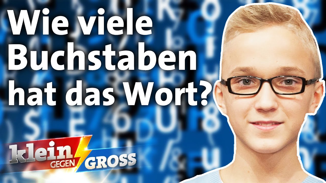 Leon erkennt die Buchstabenanzahl aller Wörter sofort! | Klein gegen Groß