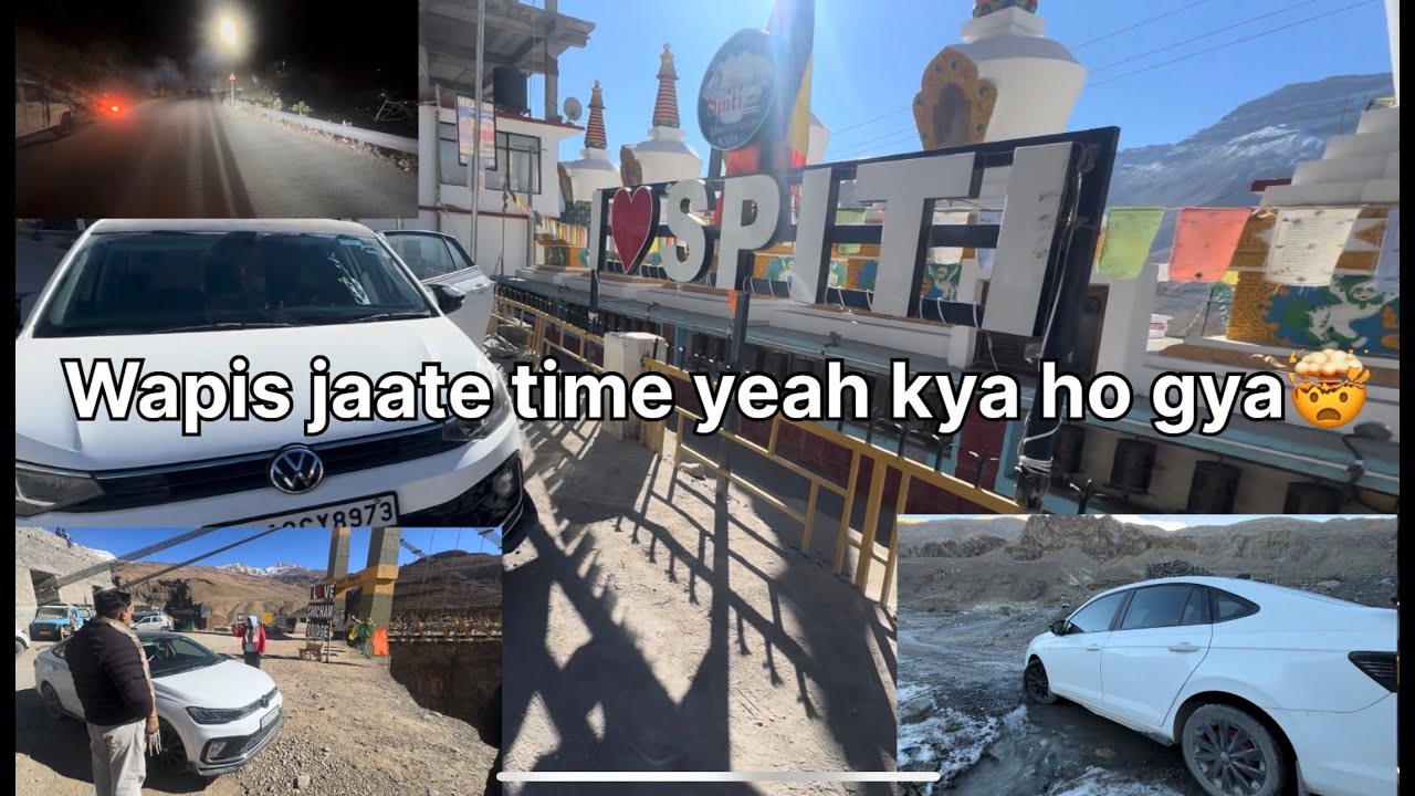 Spiti circuit with virtus|yeah kya ho gya🤯|Day-4 Kaza to world highest bridge| #winterspiti #travel