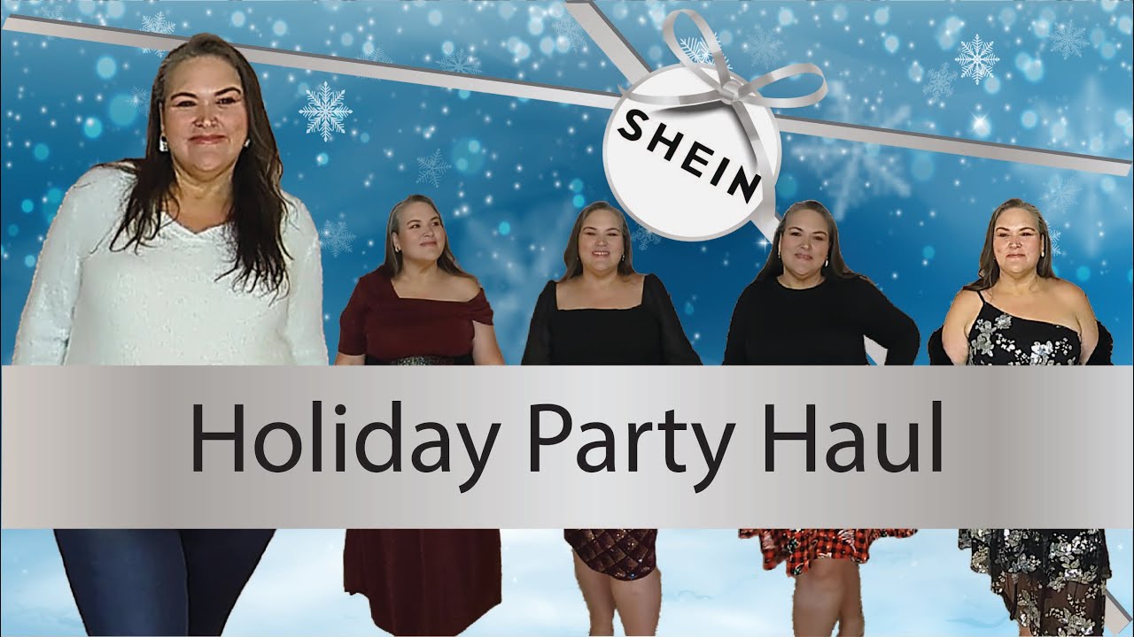 SHEIN Holiday Party Try On Casual to Dressy 💃💖#sheinplussizedresses #curvyclothinghaul