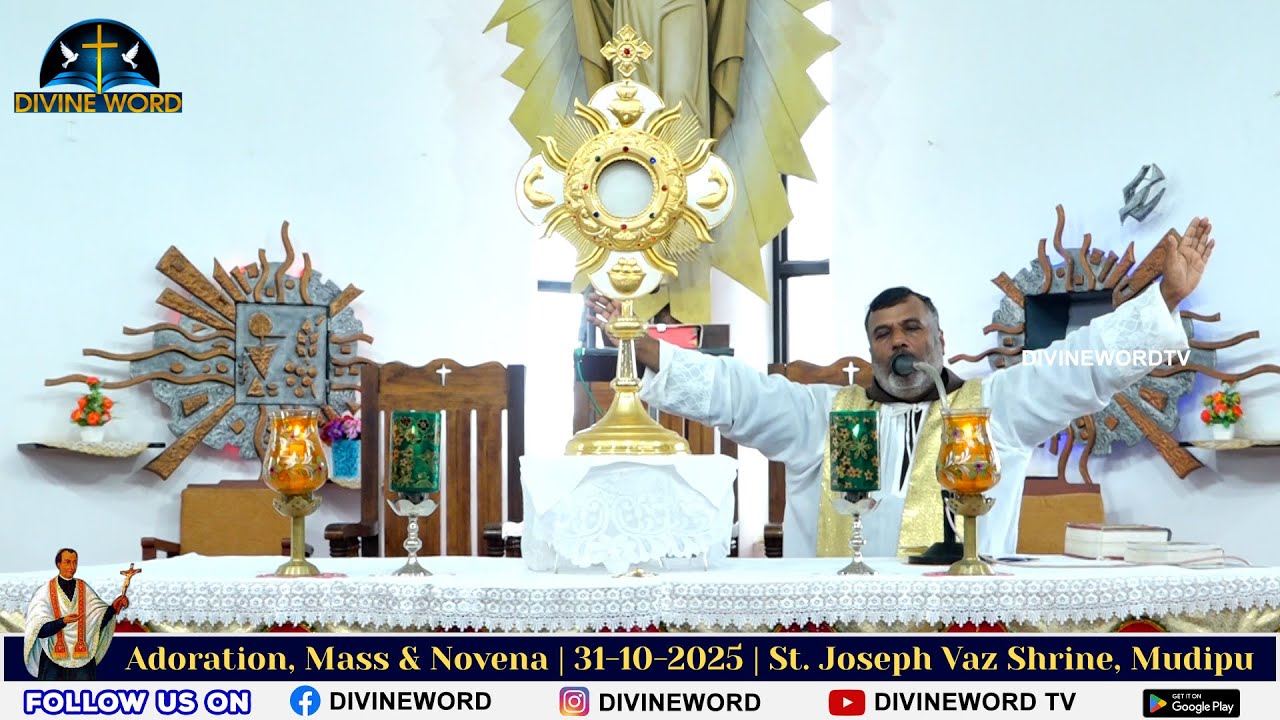 Adoration, Mass & Novena | 31-10-2025 | Fr. Prakash Lobo OFM Cap | St. Joseph Vaz Shrine, Mudipu